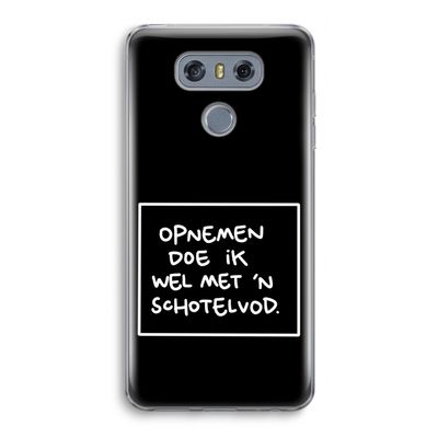 Schotelvod: LG G6 Transparant Hoesje