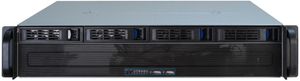 Inter-Tech IPC 2U-2404S Rack Zwart, Zilver