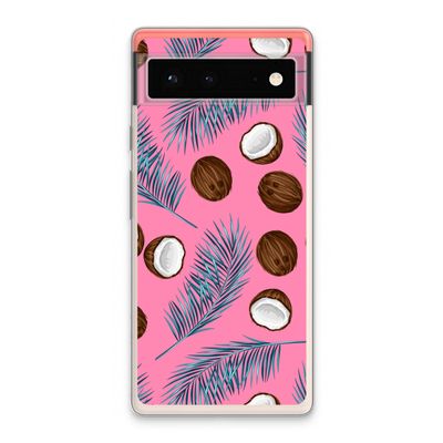Kokosnoot roze: Google Pixel 6 Transparant Hoesje
