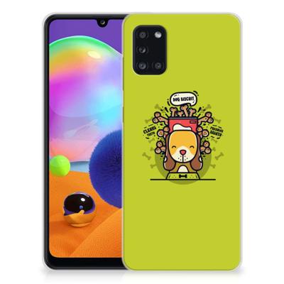 Samsung Galaxy A31 Telefoonhoesje met Naam Doggy Biscuit Samsung Galaxy A31 Telefoonhoesje met Naam Doggy Biscuit