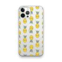Ananas: iPhone 12 Pro Max Transparant Hoesje