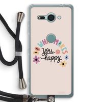 Happy days: Sony Xperia XZ2 Compact Transparant Hoesje met koord