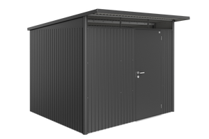 Metalen Berging AvantGarde ECO A6 260x260x220 cm met enkele deur- Lessenaarsdak- Metaal- Biohort