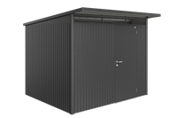 Metalen Berging AvantGarde ECO A6 260x260x220 cm met enkele deur- Lessenaarsdak- Metaal- Biohort
