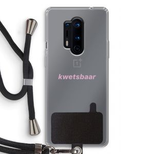 kwetsbaar: OnePlus 8 Pro Transparant Hoesje met koord