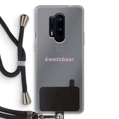 kwetsbaar: OnePlus 8 Pro Transparant Hoesje met koord