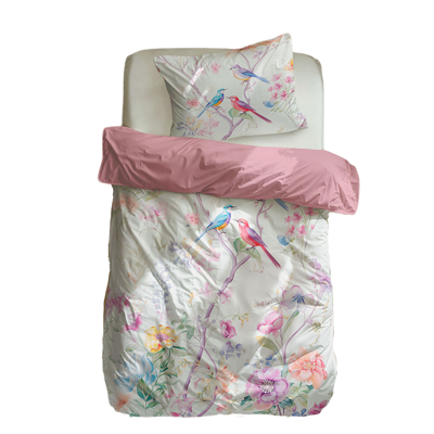 Dekbedovertrek Katoen Enchanged Gardens Natuur 140x200 Cm Fresh And Co Kids - Dekbed-Discounter.nl