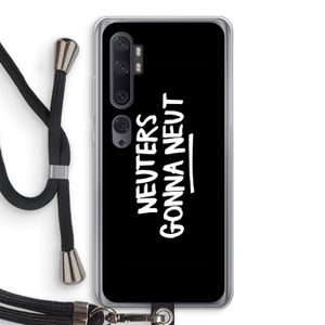 Neuters (zwart): Xiaomi Mi Note 10 Pro Transparant Hoesje met koord