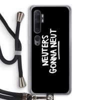 Neuters (zwart): Xiaomi Mi Note 10 Pro Transparant Hoesje met koord