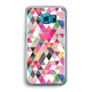Gekleurde driehoekjes: Samsung Galaxy S6 Transparant Hoesje