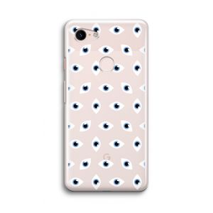 Eyes pattern: Google Pixel 3 Transparant Hoesje