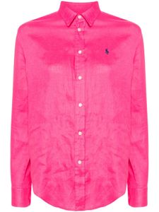 Polo Ralph Lauren chemise à motif Polo Pony brodé - Rose