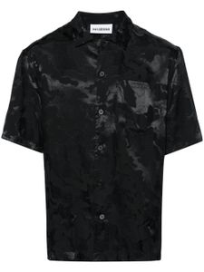 Han Kjøbenhavn chemise en jacquard à fini satiné - Noir