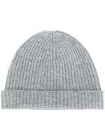 N.Peal bonnet en maille nervurée - Gris