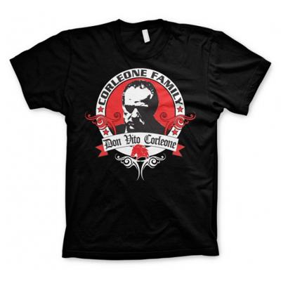 The Godfather Corleone Family t-shirt - zwart - heren - katoen - herenshirt