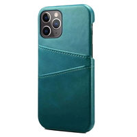 iPhone 15 hoesje - Backcover - Pasjeshouder - Portemonnee - Kunstleer - Turquoise - thumbnail