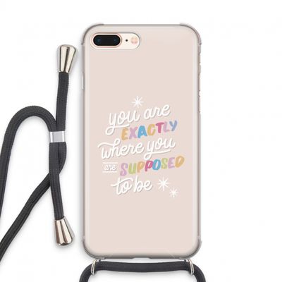 Right Place: iPhone 7 PLUS Transparant Hoesje met koord