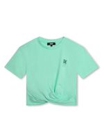 Dkny Kids t-shirt en coton biologique à logo imprimé - Vert - thumbnail