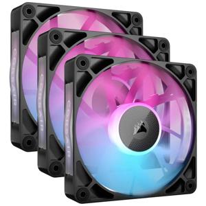 Corsair iCUE LINK RX120 RGB PC-ventilator Zwart (b x h x d) 120 x 120 x 25 mm Incl. LED-verlichting