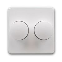 Afdekfrontje voor de dubbele inbouwdimmer Afdekfrontje voor de dubbele inbouwdimmer