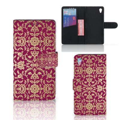 Wallet Case Sony Xperia Z3 Barok Pink