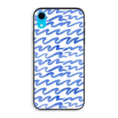 Blauwe golven: iPhone XR Biologisch afbreekbaar hoesje
