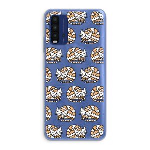 Slapende poes: Xiaomi Redmi 9T Transparant Hoesje