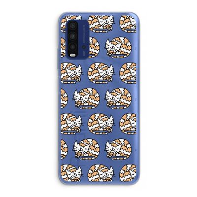 Slapende poes: Xiaomi Redmi 9T Transparant Hoesje