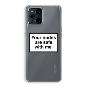 Safe with me: Oppo Find X3 Transparant Hoesje