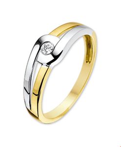 TFT Ring Zirkonia Bicolor Goud