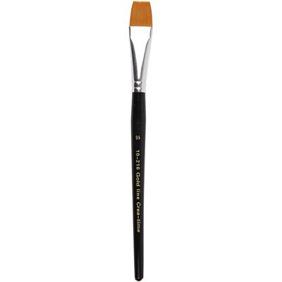 Creativ Company Gold line penselen, afm 16, l: 19 cm, b: 17 mm, 6 stuk/ 1 doos