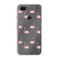 Anything Flamingoes: Google Pixel 3a Transparant Hoesje