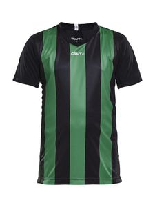 Craft 1905584 Progress Stripe Jersey JR - Black/Team Green - 134/140