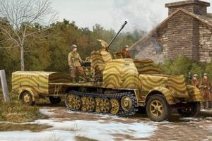 Trumpeter 1/35 German 3,7cm Flak 43 auf Selbstfahrlafette Sd.Kfz. 7/2