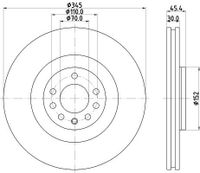 Remschijf Gecoat 55424PRO 8DD355120091