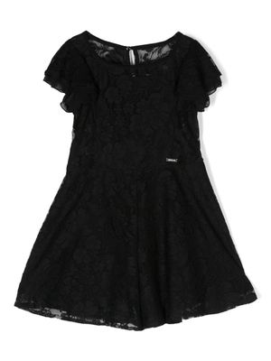 Monnalisa robe à manches courtes - Noir