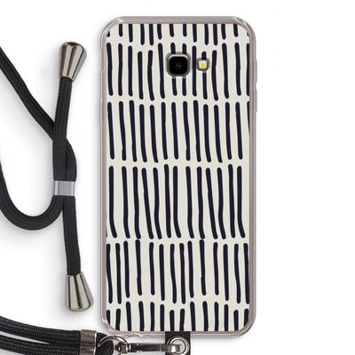 Moroccan stripes: Samsung Galaxy J4 Plus Transparant Hoesje met koord