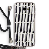 Moroccan stripes: Samsung Galaxy J4 Plus Transparant Hoesje met koord