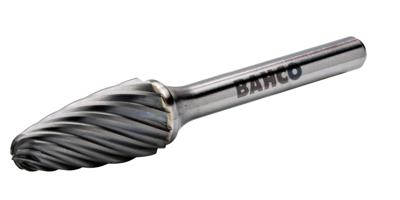 Bahco Stiftfrees | hardmetaal | met boogvormige kop en afgeronde neus | voor roestvaststaal | 12 mm x 25 mm x 6 mm - F1225I06