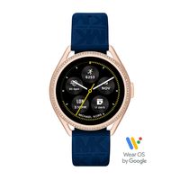 Horlogeband Michael Kors MKT5142 Silicoon Blauw 20mm