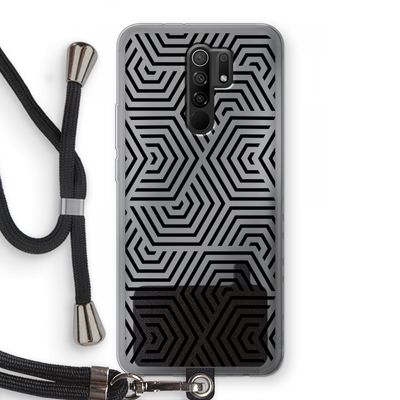Magic pattern: Xiaomi Redmi 9 Transparant Hoesje met koord