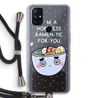 I'm A Hopeless Ramen-Tic For You: OnePlus Nord N10 5G Transparant Hoesje met koord