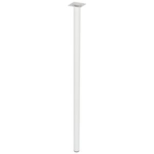 Duraline Meubelpoot Rond Wit Staal Ø3x80cm - Duraline Furniture Leg Round White Steel Ø3x80cm