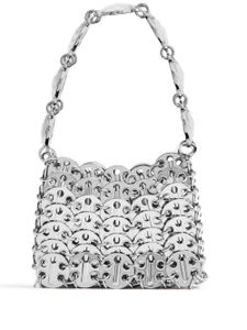 Rabanne sac porté épaule Disc à ornements - Argent