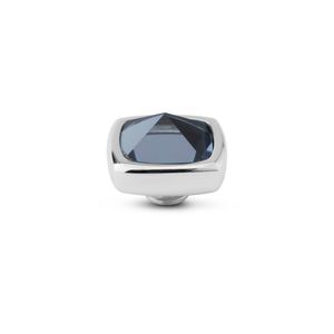 Melano Vivid Boxy CZ Steentje Jeans Blue Zilver