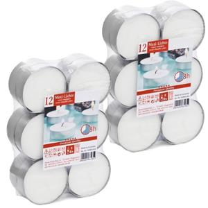 Trend Candles Waxinelichtjes - 24x stuks - 8 branduren