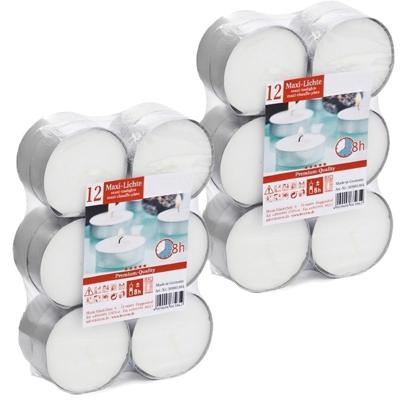 Trend Candles Waxinelichtjes - 24x stuks - 8 branduren