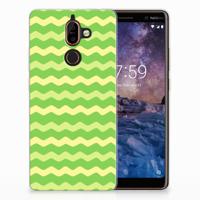 Nokia 7 Plus | TPU bumper | Waves Green