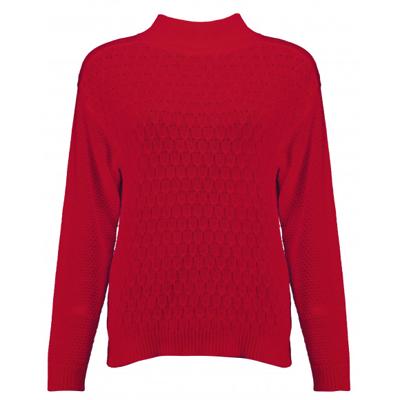 Bloomings - Rood | Dames | Trui | Rood | XL | regular | Kamst mode