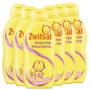 Zwitsal - Zeepvrije Wascreme - 6 x 200ml - Voordeelverpakking